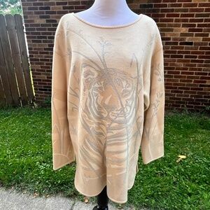 Vintage Escada Tiger Embellished Tunic